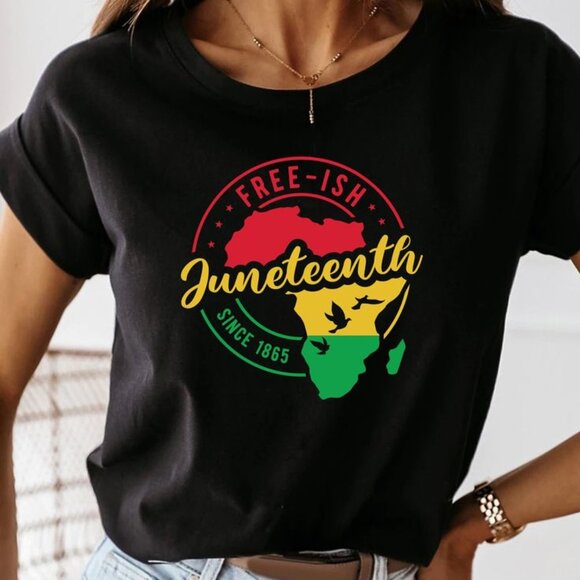 Juneteenth Day Shirt, Free-ish Juneteenth 1865 Shirt, Celebrate Freedom 1865 Tee - Picture 1 of 4